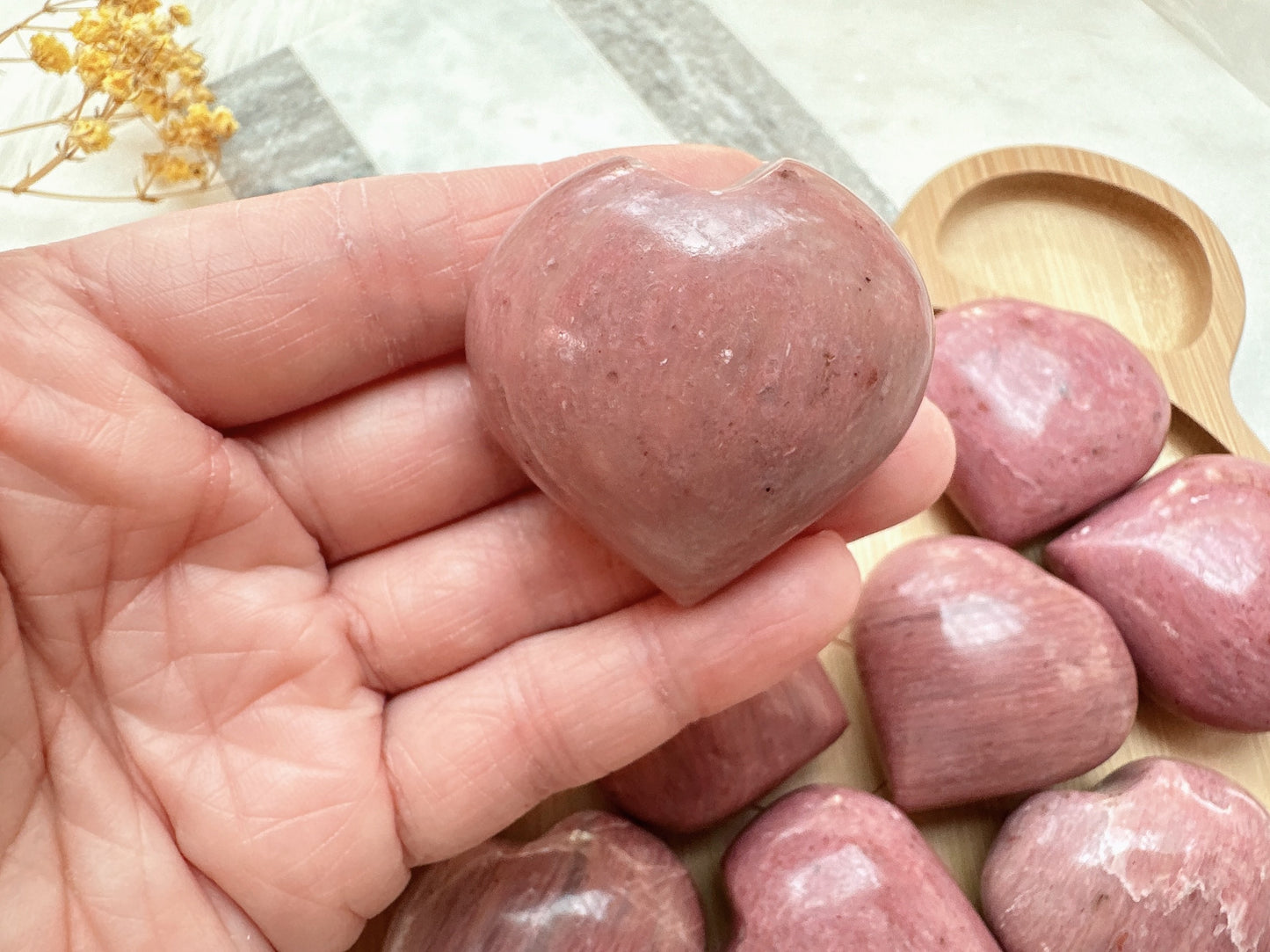Gorgeous Pink Opal Heart High Quality