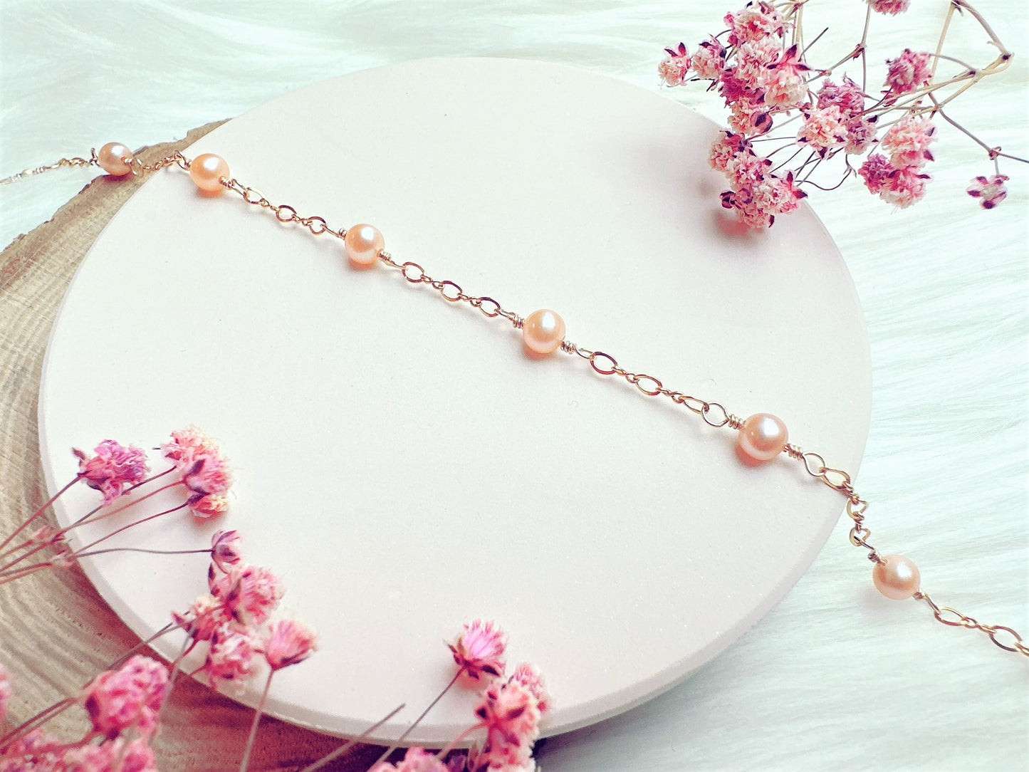 Pink Freshwater Pearl Bracelet
