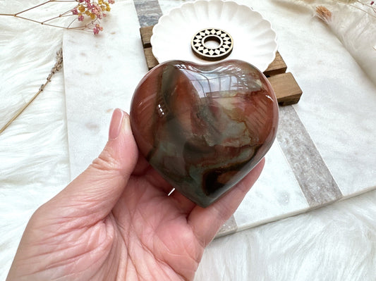 Polychrome Jasper Heart