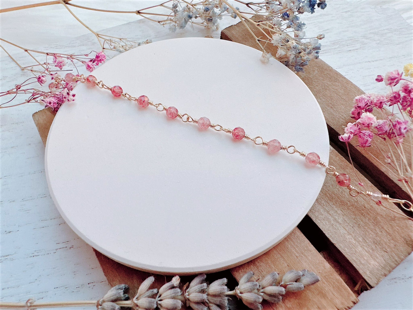 Strawberry Quartz Bracelet